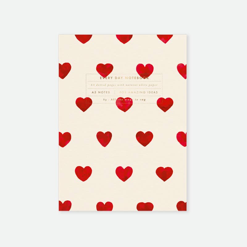 Carnet - A5 Hearts