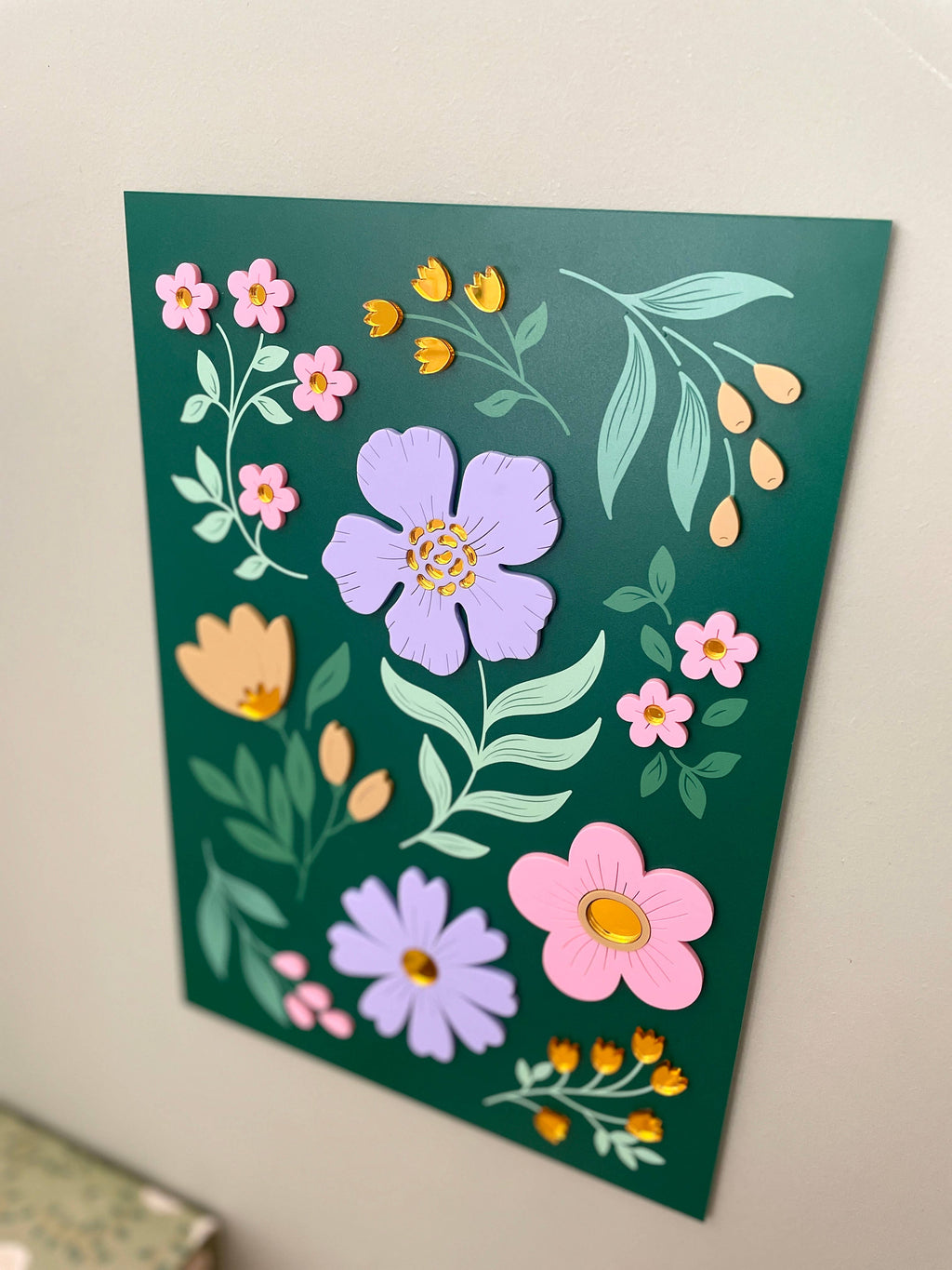 Bijou de mur la poésie florale