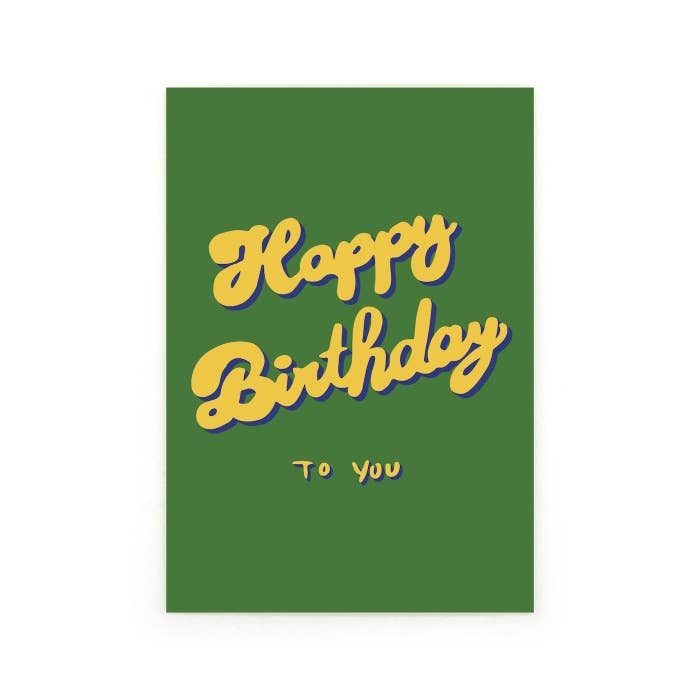 Carte anniversaire - Happy Birthday
