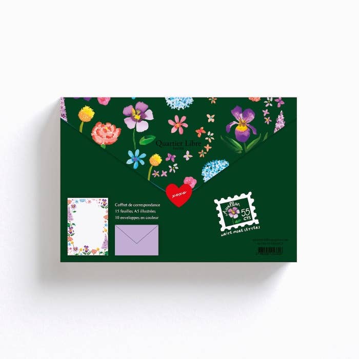 Coffret Papier à Lettre Botanique - Quartier Libre Papier