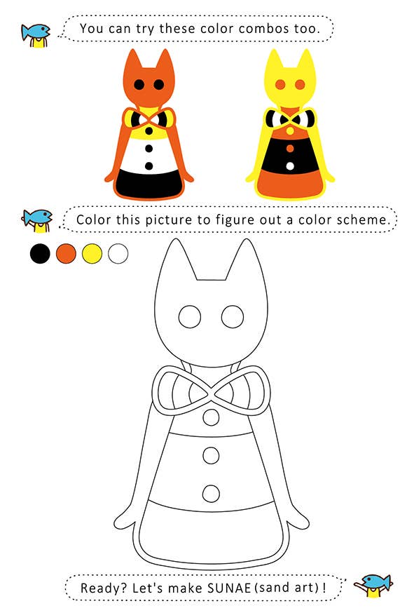 Kit créatif avec sable coloré "Candy Corn Cat"