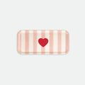 Plateau en bois de bouleau - Pink stripes