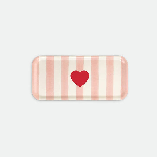 Plateau à café "Pink stripes"