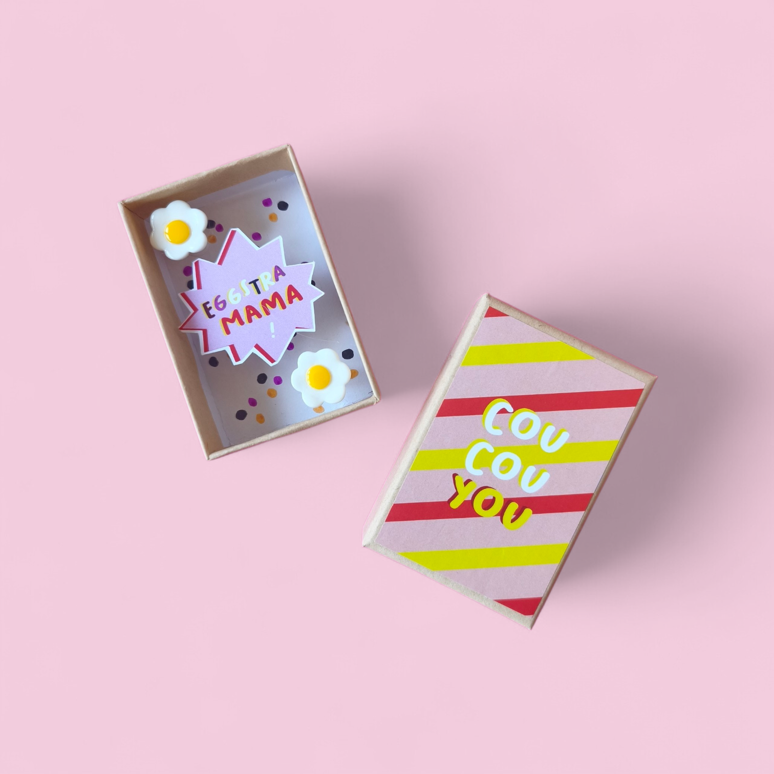 Boîte diorama - message d'amour maman - Pamela Loops