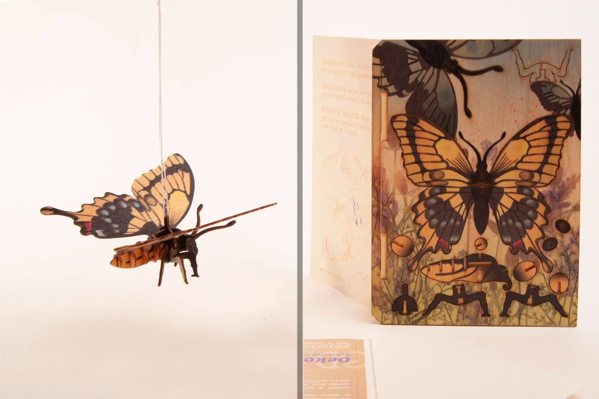 Carte postale papillon 3D à monter