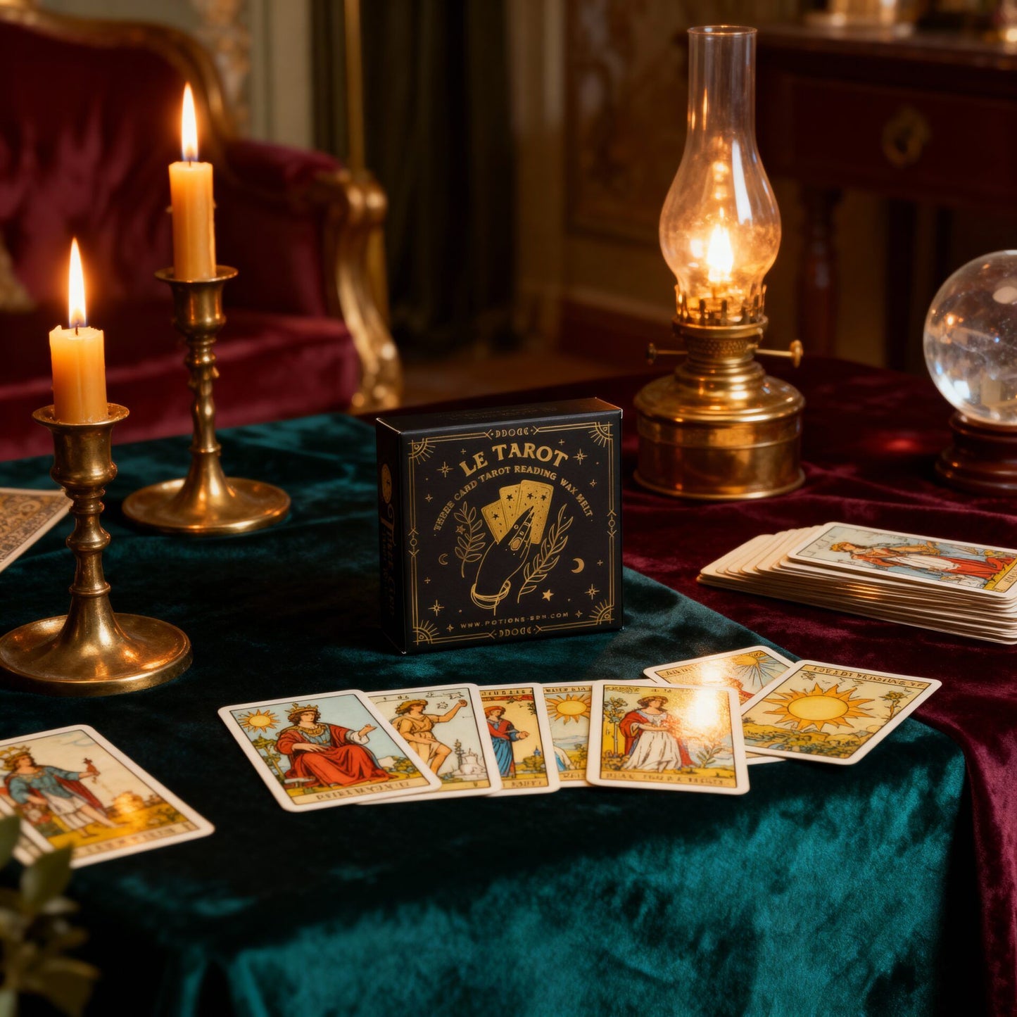 Fondant parfumé avec tirage de Tarot (Passé, Présent et Futur)