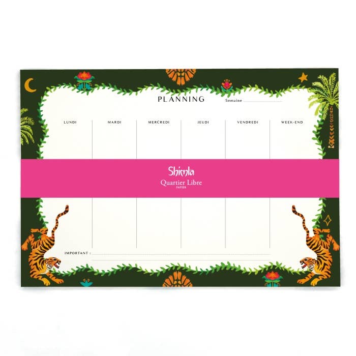 Semainier / Planning - Shimla