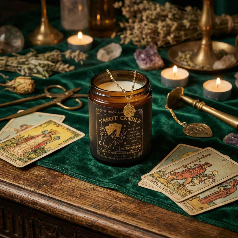 Bougie mystique - Tarot avec pendentf